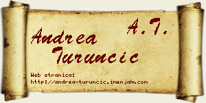 Andrea Turunčić vizit kartica